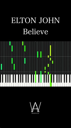 Believe – Elton John | Tutorial Piano in 60 Secondi 🎹 #shorts