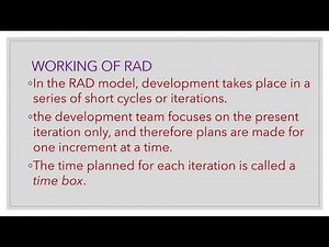 Software Engineering - Rapid Application development | Mrs. R.Padmadevi | Dept.of.Computer Science