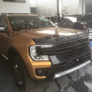 [Hot Item] Bonnet Protector Matte Black Guard Trim for Ford Ranger Next-Gen 2022 2023