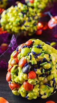 Halloween Popcorn Balls