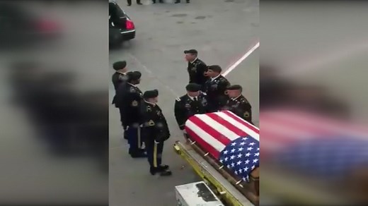Video of soldier arriving in NC goes viral