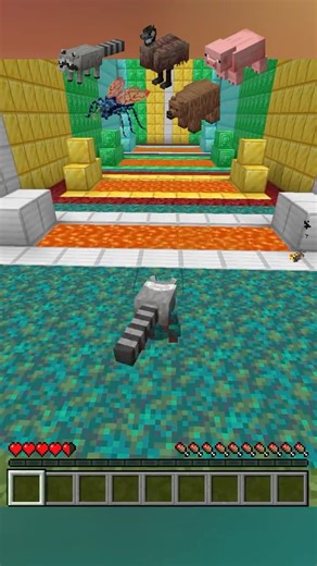 Minecraft Mob Morph Lava Run! 🏃💨