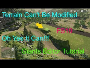 Giants Editor Tutorial | FS19 Terrain Can't Be Modified Here | Oh Yes It Can!!! | How To Fix It