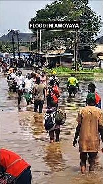Latest Flood Update in Awoyaya Lagos #shorts