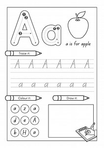 Alphabet Tracing Worksheets A-Z: ABC Coloring & Writing Practice (PDF Download) - Etsy Australia