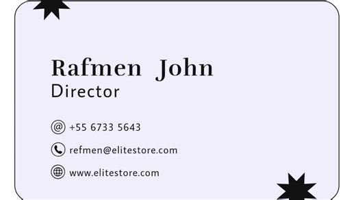 Digital Business Card for Directors – Editable & Printable - Etsy