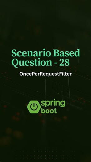 Coding_Lyf on Instagram: "Scenario based question - 28 . . . . . . . . . . . . . . . #java #springboot #restapi #backbenchers #backend #backenddeveloper #btech #fullstack #fullstackdeveloper #jobs #trump #immigrants #javainterviewquestions #microservices #code #coding #coder #developer #h1b #visa #h1bvisa #javajavajava #javaawsdeveloper #systemdesign #javacoding #javadeveloper #javaprogramming #coding #interviewquestions"