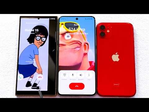 iPhone background sounds + Samsung S24 Ultra vs Redmi Note 15 Pro Incoming & Outgoing call