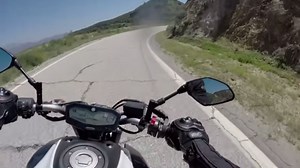 Motorcyclist's Head-On Crash With Truck Caught on GoPro