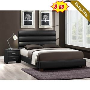 [Hot Item] 3 Years Warranty Modern Simple Design Cheap Price Leather King Size Beds