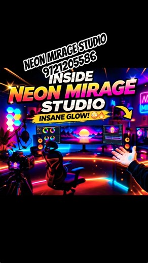 “Inside Neon Mirage Studio 😳🔥 (Insane Glow!)” #phonk #Neon Miragestudio #Neonlight