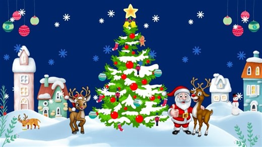 Christmas, Xmas, Santa. Free Stock Video