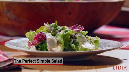 The Perfect Simple Salad. I'm always asked what the secret is to making the perfect simple salad. Here I show you the different lettuces and how to choose them - and how to make an easy and delicious dressing. All in under two minutes! Tutti a Tavola a Maniare! #LidiasRecipes #LidiasItaly #LidiasKitchen #LidiaBastianich #ItalianFood | Lidia Bastianich