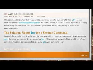 How to Use gdb to Get the Current Memory Address with Ease