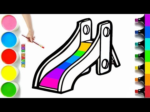 🛝🎉 How To Draw a Happy Playground Slide | Step by Step Tutorial #417