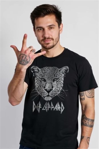 Def Leppard Leopard Face T-shirt - Etsy