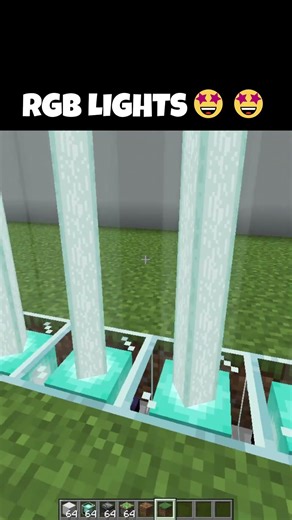 RGB LIGHTS IN MINECRAFT || #minecraft #gaming #shors #ytshorts