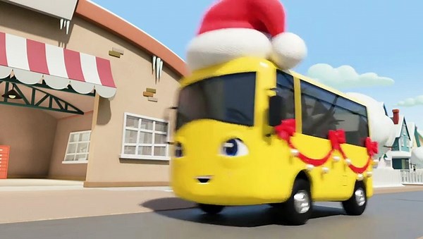 Wheels on the Jingle Bell Bus - Christmas Songs for Kids _ Go Buster _ Nursery Rhymes _ Kids Videos(