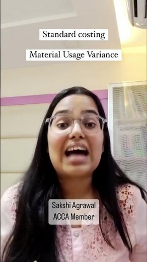 Rapid Revision | Standard costing | Material Usage variance by Sakshi Mam