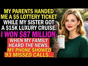 On Thanksgiving, My Parents Gave Me a $2 Lottery Ticket and My Sister a Cruise Package—I Won $100M