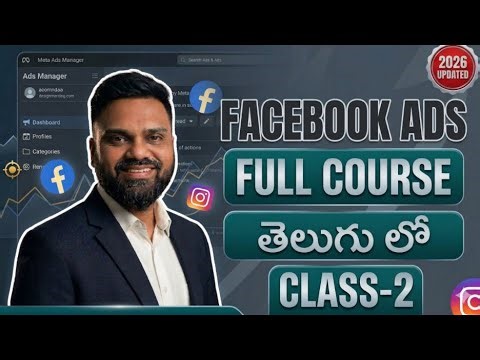 Facebook Ads Full Course Telugu 2026 🔥 Class 2 | Canva Tutorial for Ads (Beginner Guide)