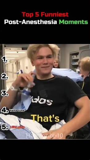 Top 5 Funniest Post Anesthesia Moments 😂
