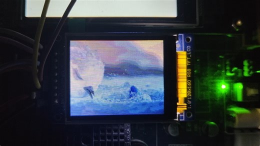 STM32F103用SD卡播放动画，播放速度感觉还是有些慢，方法用尽了，不知怎样才能把帧率在提高些。