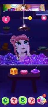 Talking angela game play!! Talking angela EATING time angela game play!!#talkingtomcat #angela