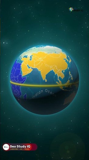 Equator Line Explained | Geography Facts | #shorts