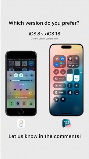 iOS 8 vs iOS 18: A Decade of Evolution