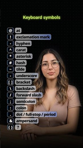 Keyboard symbols in English #english #vocabulary #keyboard