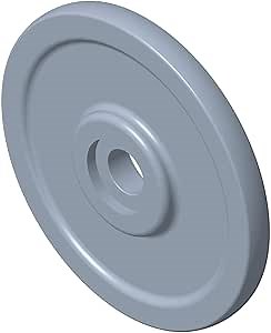 Polaris Snowmobile Suspension Rail Idler Wheel 5.62 in., Gloss Black, Genuine OEM Part 1590419-070, Qty 1