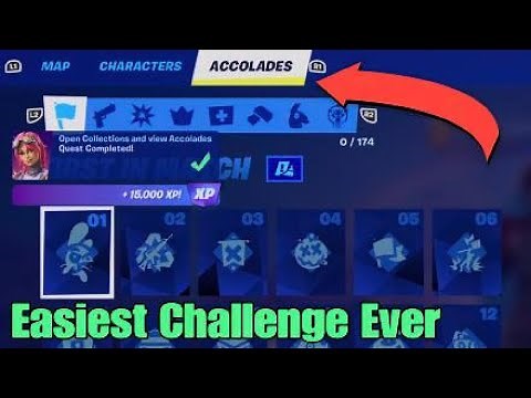 Easily Open Collections and View Accolades - Fortnite Jumpstart Quest
