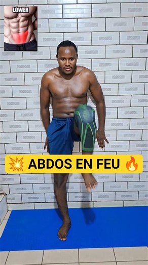 Ces abdos brûlent en 5 minutes 😱🔥 (sans équipement) #fitnessfrance #abdos