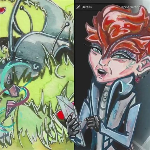 Building Scenes in UE5 (and then immediately breaking them ...) #artartist #twitch #ue5 #vtuber