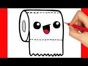 HOW TO DRAW TOILET PAPER EASY STEP BY STEP
