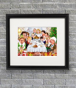 Rockwell Christmas Movie Character Mashup: Signed Art Print - Etsy