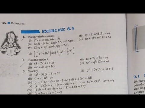 Class 8 maths ncert solution .exercise 8.4