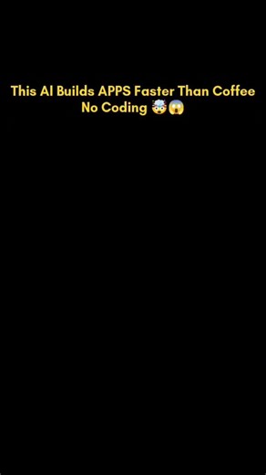 coder.in on Instagram: "☕⚡ This AI Builds Apps Faster Than Your Morning Coffee! No coding. No setup. Just describe your idea — and boom 💥 This AI instantly turns it into a working app within minutes 🚀 Perfect for: 💡 Students building projects 👨🏻‍💻 Developers saving time 🏢 Startups testing ideas 🔥 The best part? It’s 100% free to try! 💬 Comment “AI” below 👇 and I’ll send you this game-changing AI tool straight to your DMs! #AI #AppDevelopment #NoCode #ArtificialIntelligence #TechReels #