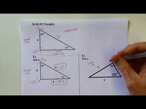 Geometry - Big Ideas - 9.2 Video Tutorial - Special Right Triangles