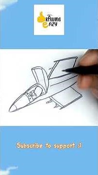 How to Draw a Jet Plane | Easy Drawing Tutorial for Kids | Drawing Eazy