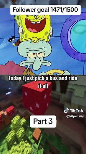 Part 3- Squidward finds a new job #spongebob #nostalgia #spongebobsquarepants #plankton #minecraftparkour