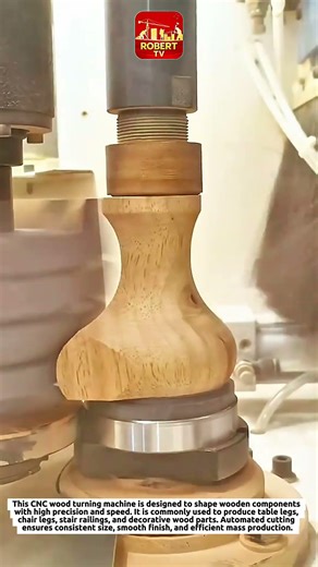 Amazing CNC Wood Turning Machine – Fast & Precise Automatic Wood Lathe Process