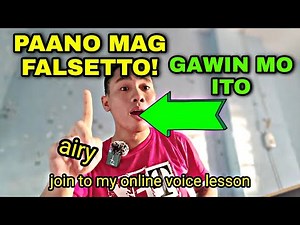 paano mag falsetto! #vocal #voice #voicecoach #music #singer #musician #recordingartist #warmup