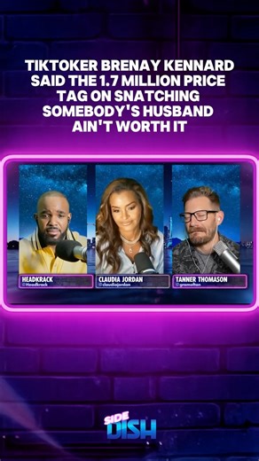 Side Dish on Instagram: "Love triangles are cute… until the invoice drops. ⁠ ⁠ TikTok star Brenay Montague, formerly Brenay Kennard, is finally speaking on the "entanglement" that ended with a $1.7 MILLION lesson in love, loyalty, and "closing your legs to married" men under North Carolina’s “alienation of affection” law.⁠ ⁠ But now, Brenay is saying the steamy affair with her ex-husband's first cousin wasn't worth the debt. ⁠ ⁠ #SideDishes, thoughts? Let's discuss. ⁠ ⁠ #sidedishtv #sidedishlive