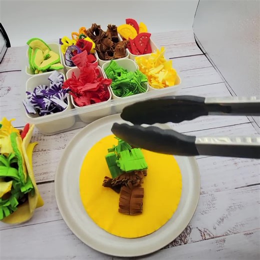 Taco Felt Play Food (pretend Kids Kitchen, Plush Cooking Toys, Fake Food, Mexican Party) - Etsy
