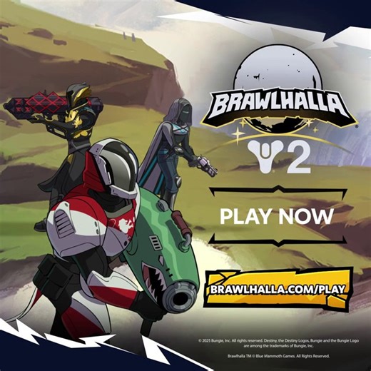 Hunter, Titan, Warlock, and Gjallarhorn? Yeah, we're raid-ready. Play the @Brawlhalla: Guardians Crossover Event now: https://www.brawlhalla.com/play | Ubisoft