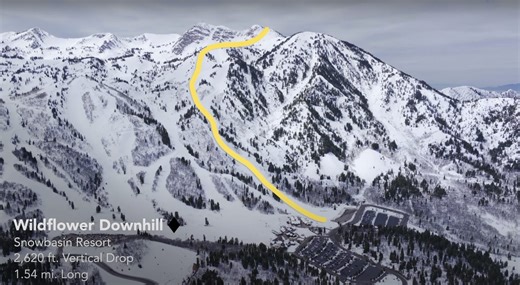 You Can Ski An Olympic Downhill Course @ Snowbasin Resort