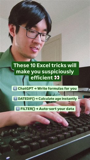 10 Excel tricks that make you suspiciously efficient at work 😏
