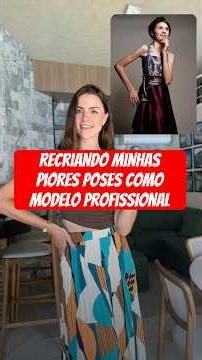 Model recreates poses from her past.